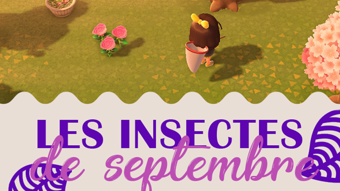 Insectes du mois d'octobre dans Animal Crossing New Horizons, hémisphère nord et sud