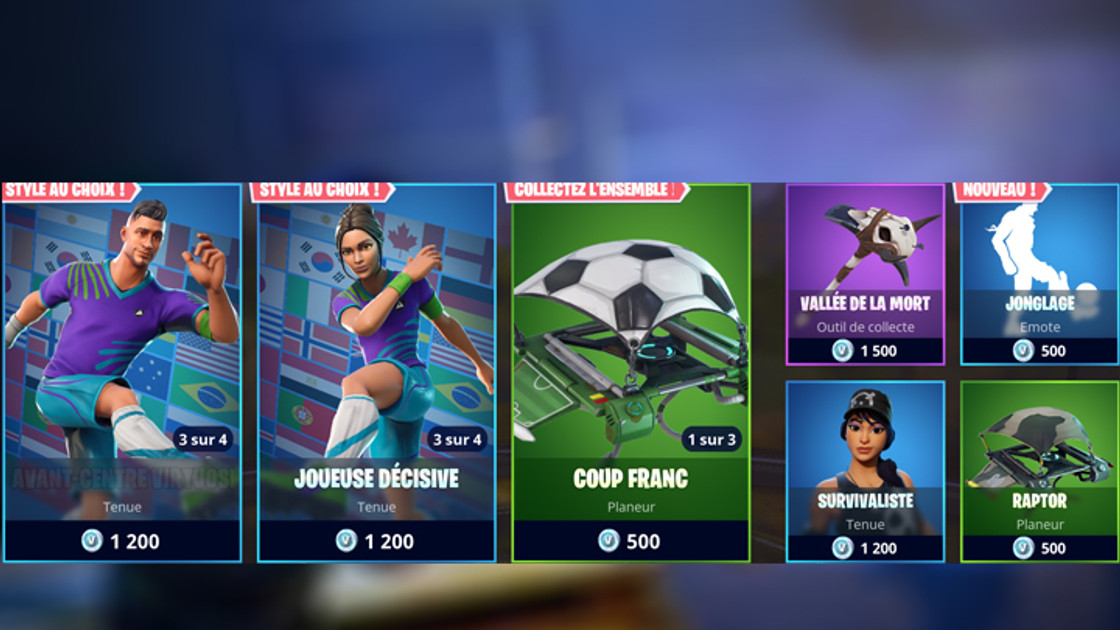 Boutique Fortnite 16 juin