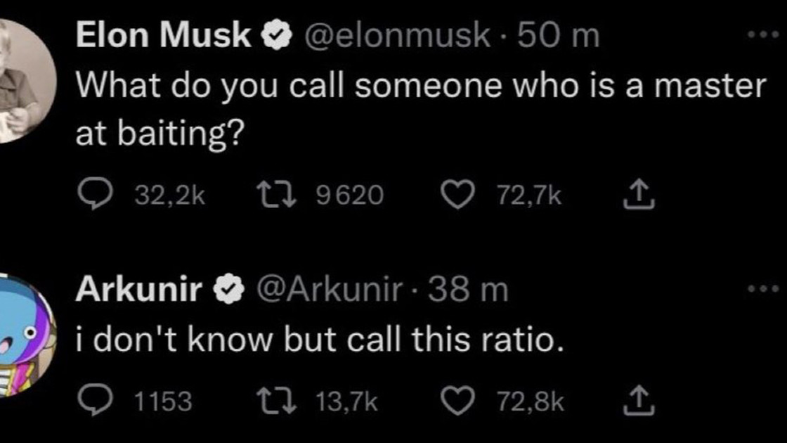 Arkunir ratio Elon Musk : le patron de Twitter supprime son tweet