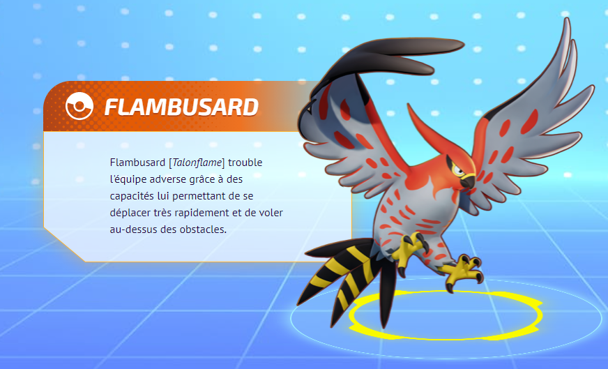 Guide Flambusard sur Pokémon Unite
