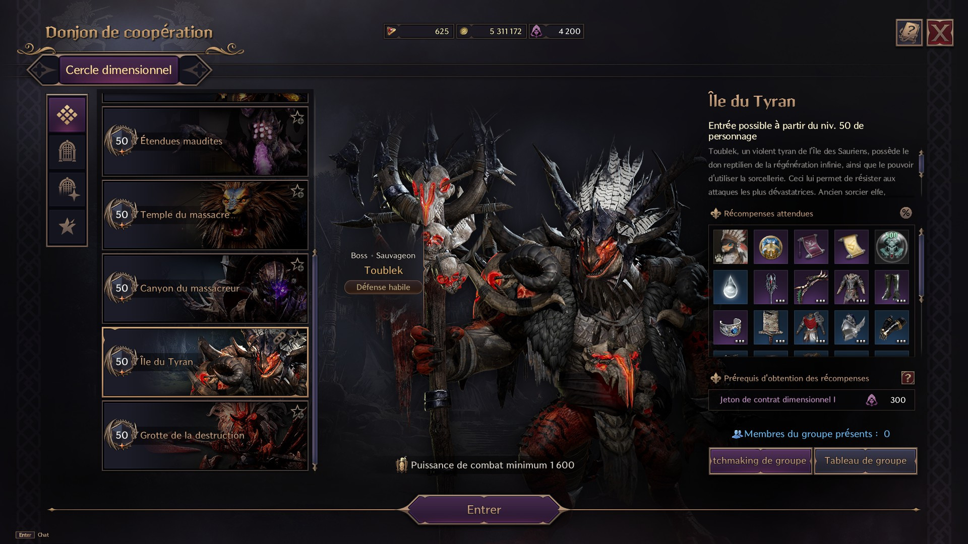 Lequirus Throne and Liberty guide pour vaincre le boss du donjon de la grotte de la
