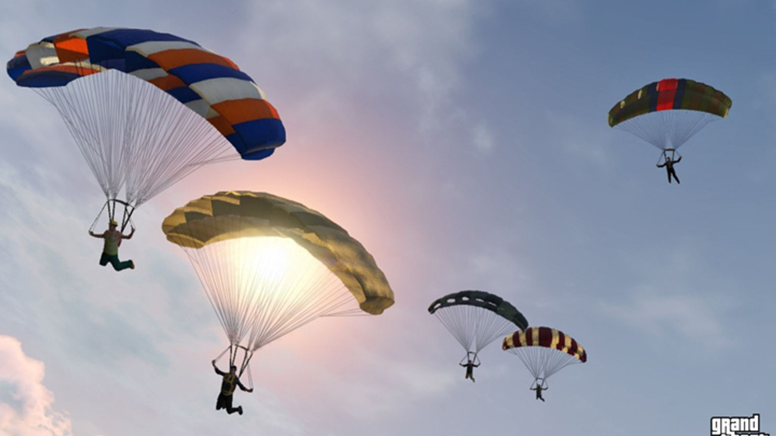 Sauts en parachute dans GTA 5 Online, comment y participer ?