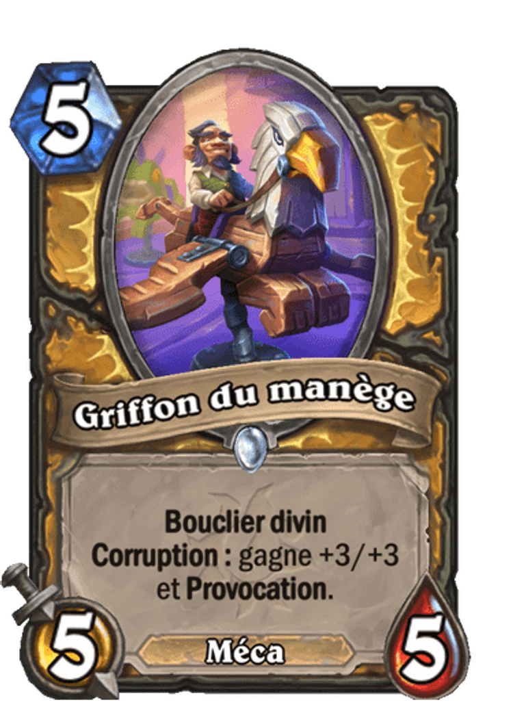 griffon-manege-carte-hearthstone-extension-folle-journee-sombrelune