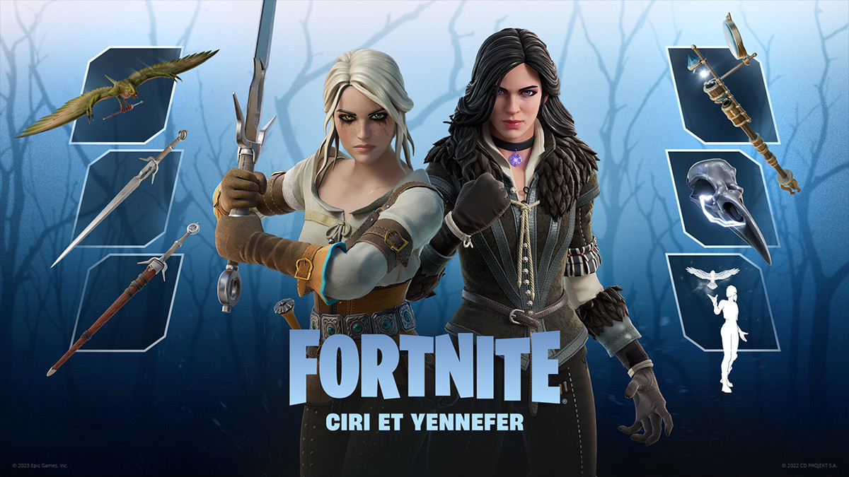 Skin Ciri et Yennefer Fortnite date de sortie, quand les tenues The Witcher seront-elles disponibles ?