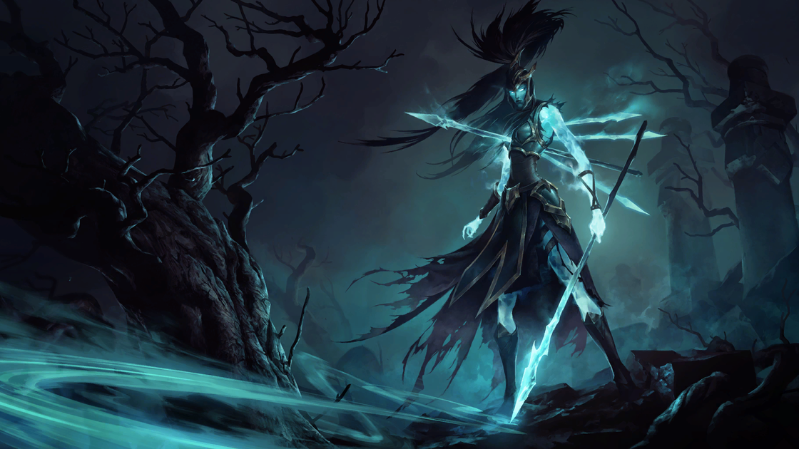 Kalista sur Legends of Runeterra, infos sur le champion de LoR - Carte des Iles obscures
