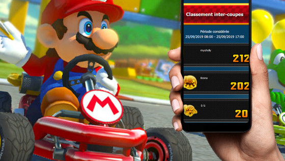 Les classements sur Mario Kart Tour