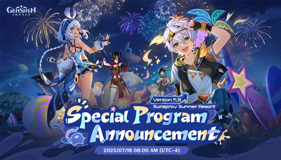 Genshin Impact 5.8 : Date et heure du programme spécial enfin dévoilées !