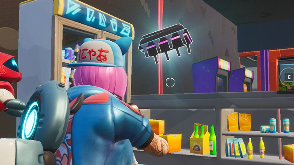 Fortnite : Puce 79 Décryptage, chercher dans une salle d'arcade, Défi