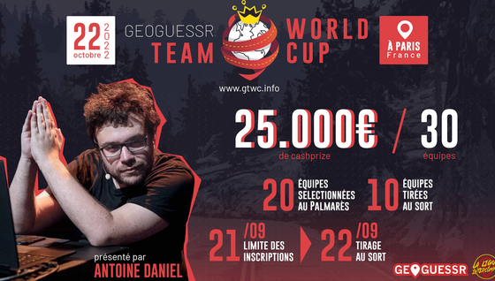 Antoine Daniel va présenter les Championnat du Monde de Geoguessr