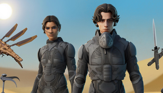 Des skins Dune dans la boutique d'objets de Fortnite