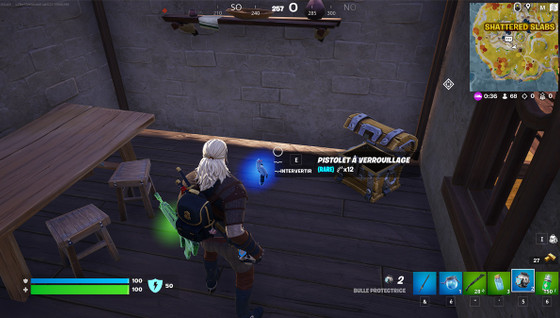 Où trouver des pistolets à verrouillage dans Fortnite en saison 2 du chapitre 4 ?