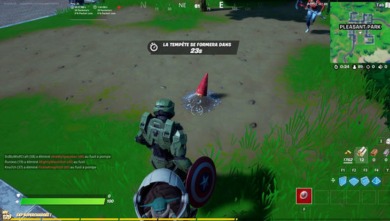 Défi : Enterrer des nains de jardin à Pleasant Park ou Retail Row