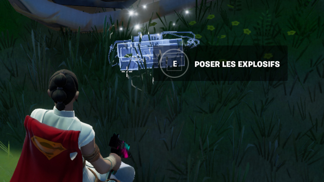 Poser des explosifs près des foreuses géantes, défi Fortnite