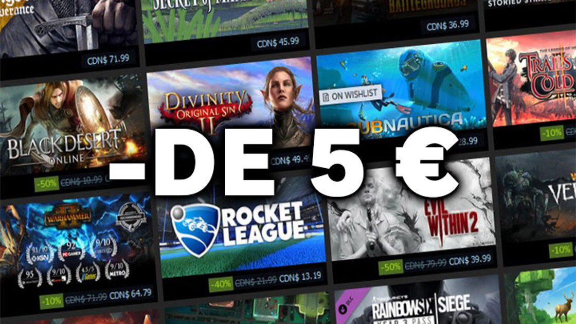 Steam Soldes d'Hiver : Les meilleurs jeux à moins de 5 euros