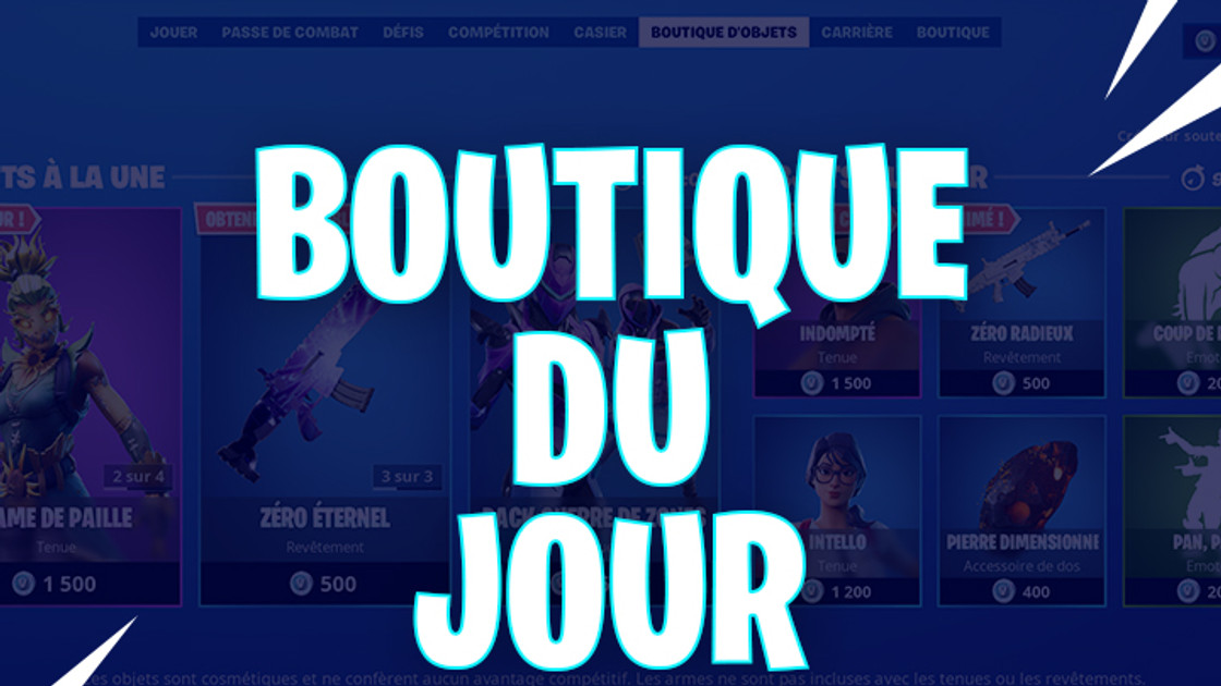 Boutique Fortnite 20 mai 2020