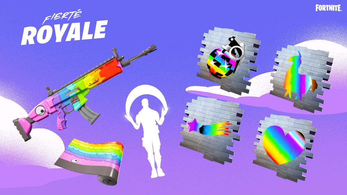 Accessoires LGBTQIA+ Fortnite gratuits, comment les avoir dans la boutique d'objets ?