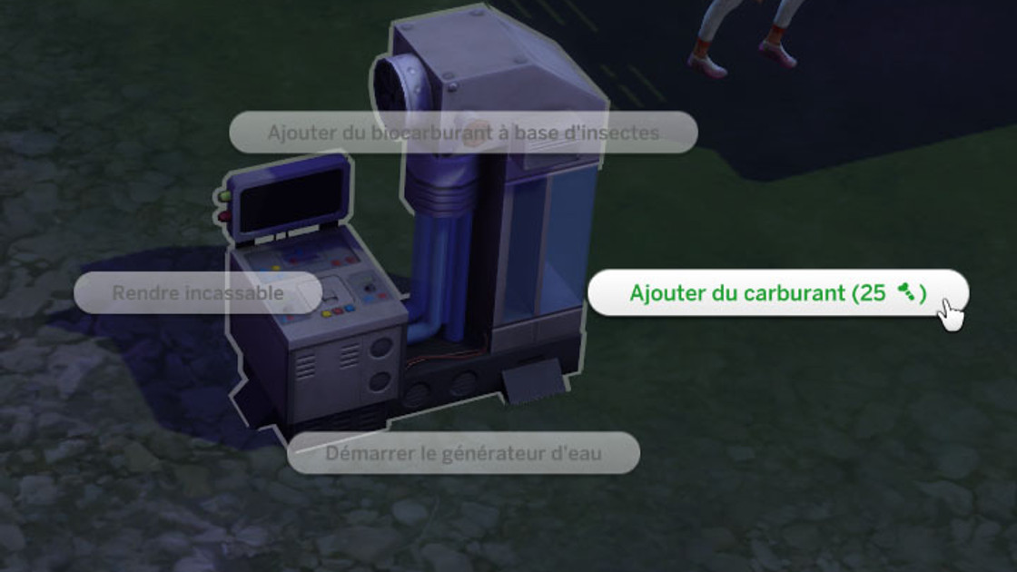Sims 4 : Carburant pour allumer les générateurs d'eau et électricité dans l'extension écologie