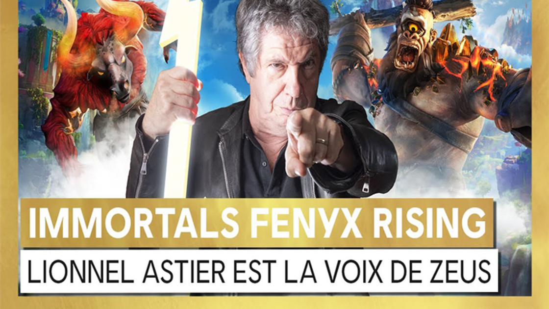 Lionnel Astier Immortal Fenyx Rising, Léodagan prête sa voix à Zeus