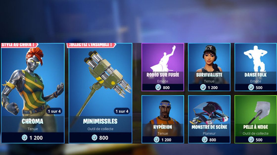 Boutique Fortnite 11 mai