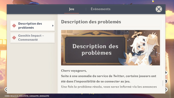 Impossible de se connecter à Genshin Impact et bug, pourquoi le jeu ne marche pas ?
