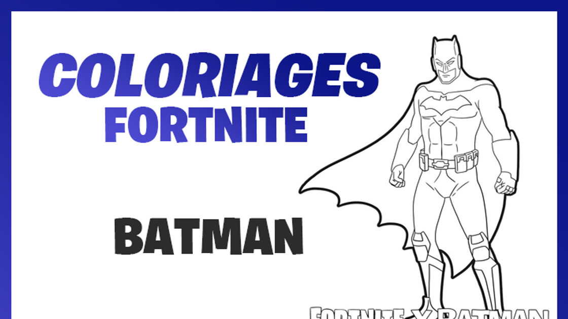 Coloriages et dessins Fortnite : Batman