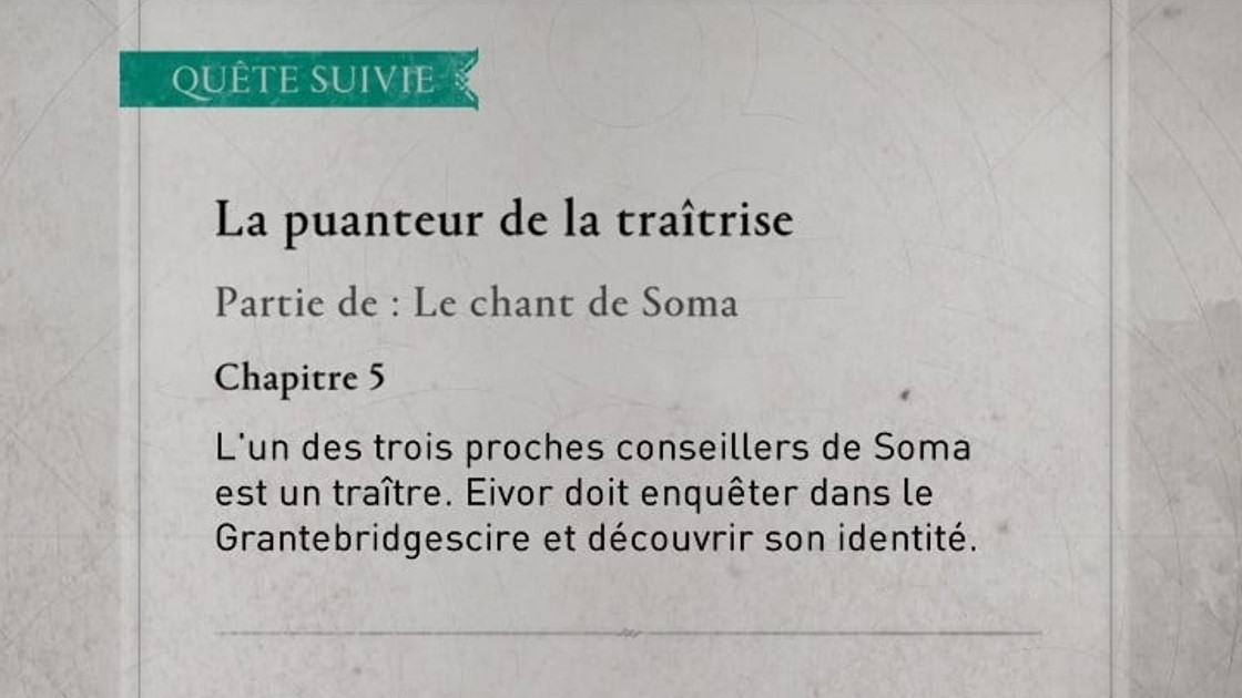 La puanteur de la traîtrise sur AC Valhalla, comment réussir la quête ?