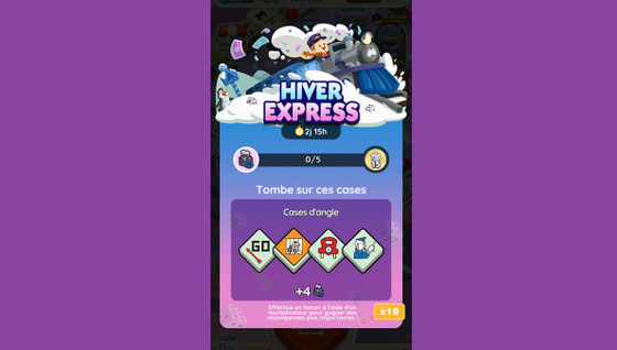 Hiver Express Monopoly GO, paliers, récompenses et durée pour l'événement de janvier 2023