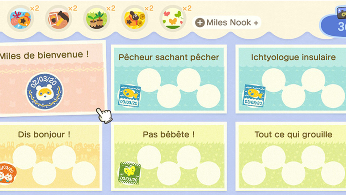Animal Crossing New Horizons : Miles Nook, tous les objectifs du programme