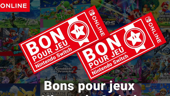 Des bons pour des jeux à prix réduit sur Switch