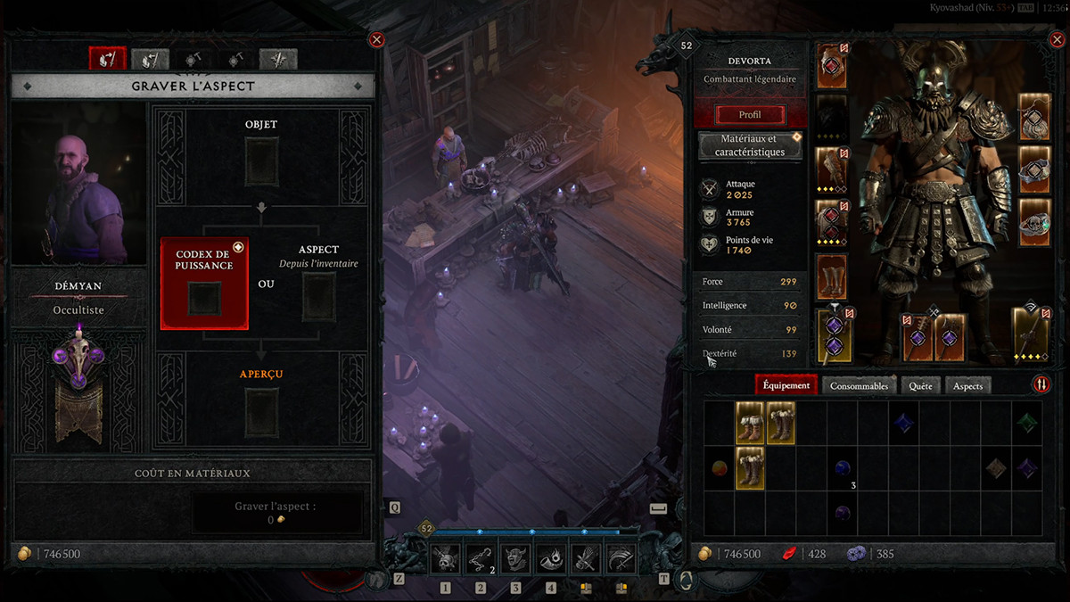 Occultiste dans Diablo 4 : Comment extraire et graver des Aspect pour fabriquer des légendaires ?