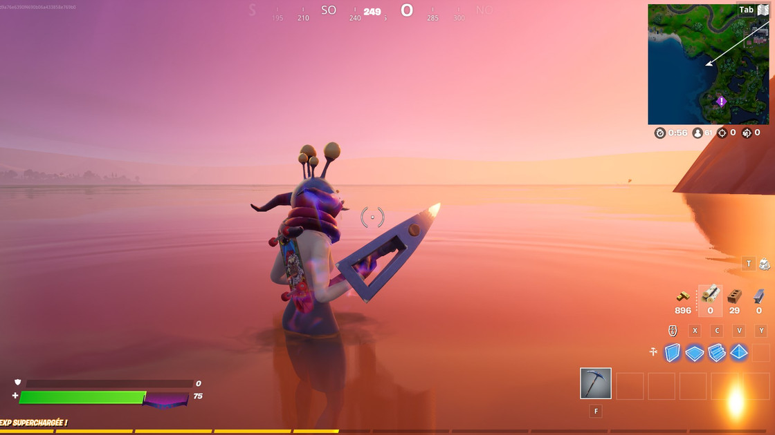 Infliger des dégâts en ayant un parasite extraterrestre accroché à soi dans Fortnite