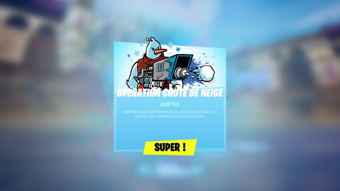 Défis de Noël Fortnite, Opération chute de neige