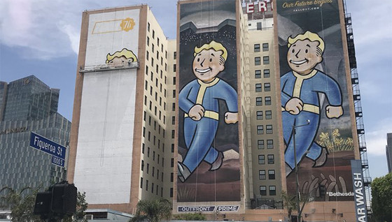 Fallout 76 sur les murs de Los Angeles