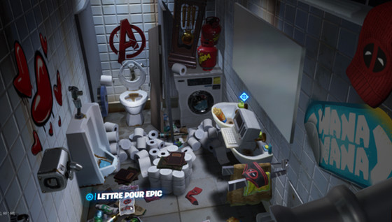 Défi : Trouver la lettre de Deadpool pour Epic Games, défi semaine 1 saison 2