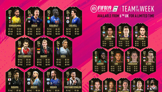 L'équipe de la semaine 21 pour FUT