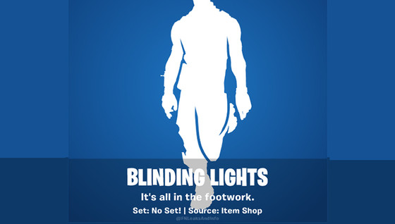Nouvelle emote Blinding Lights de l'artiste The Weeknd