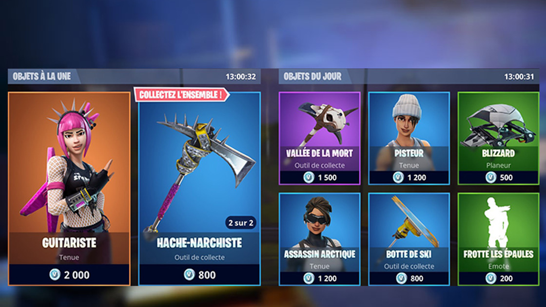 Boutique Fortnite 27 mars