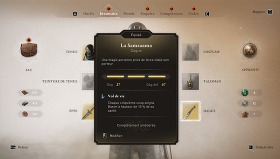 La Samsaama Assassin's Creed Mirage, comment avoir la dague légendaire ?
