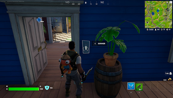 Défi : Sonner à la porte des maisons jusqu'à ce que la sonnette casse dans Fortnite