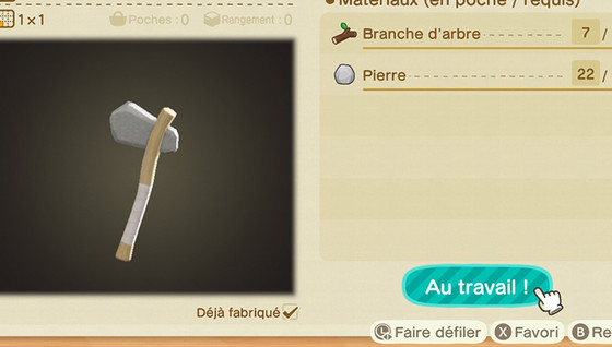 Comment fabriquer des outils dans Animal Crossing : New Horizons ?