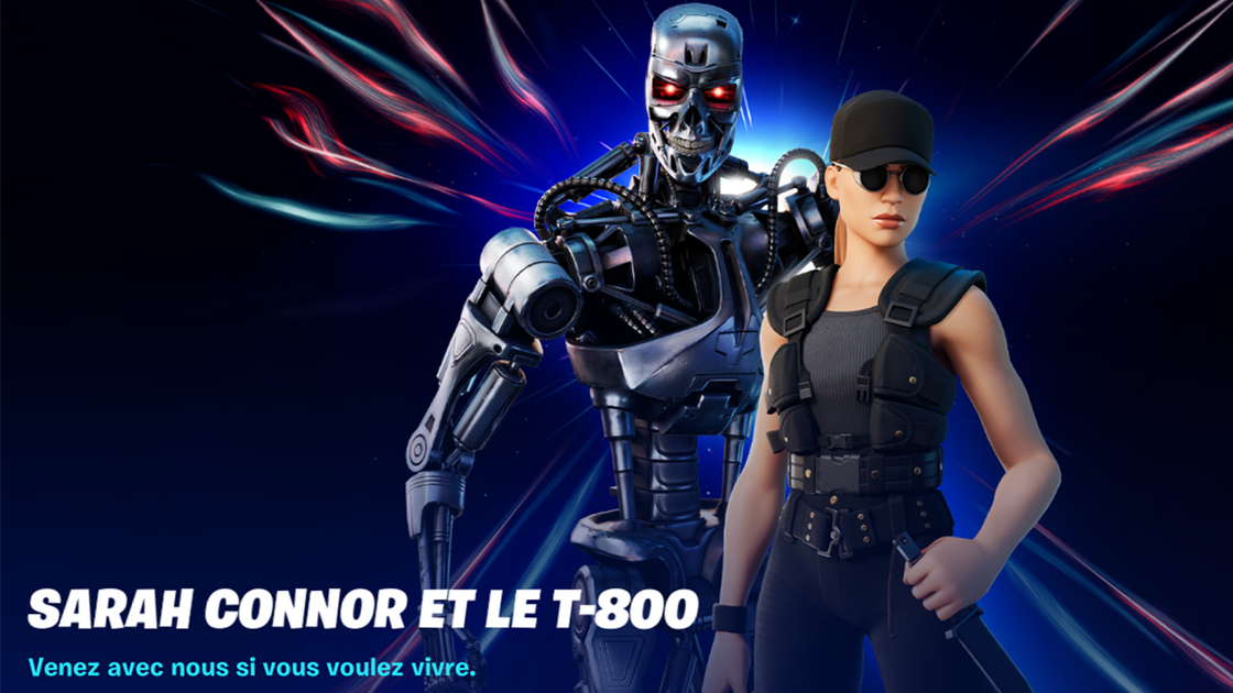 Skin Sarah Connor et T-800 Terminator dans Fortnite, comment les avoir ?