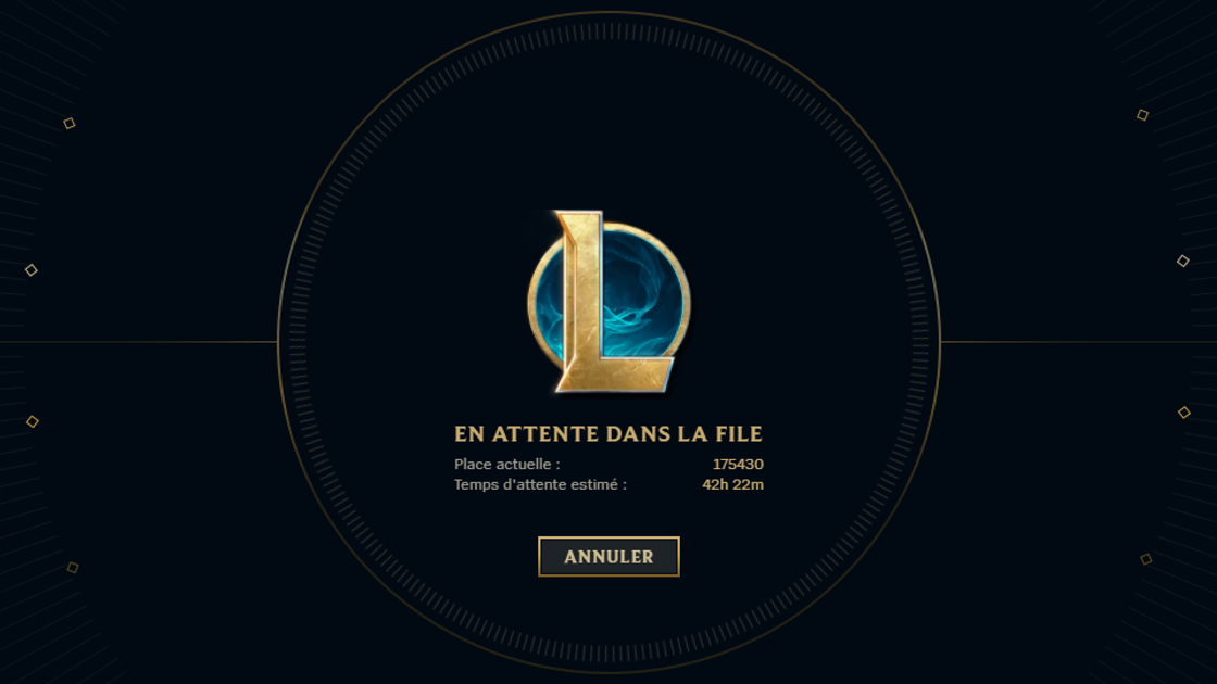 File d'attente sur le PBE TFT, pourquoi y a-t-il autant de temps de queue ?