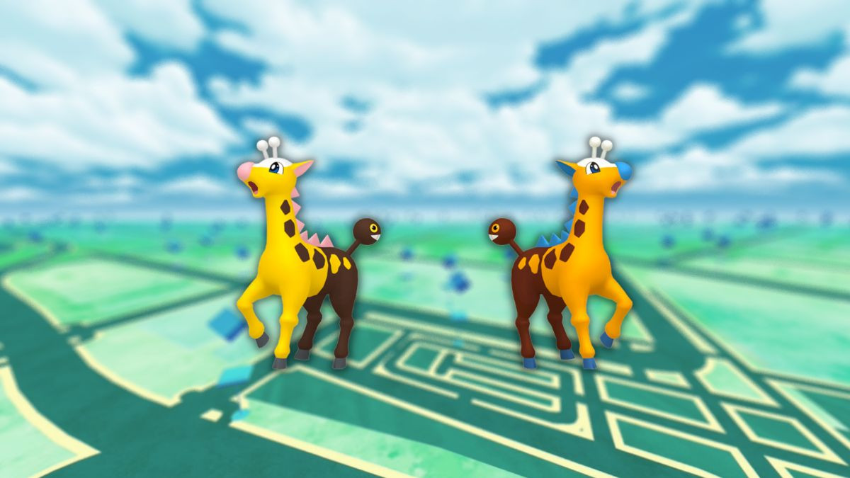 Girafarig (shiny) dans les Heures de Pokémon Vedette de septembre 2023 sur Pokémon GO