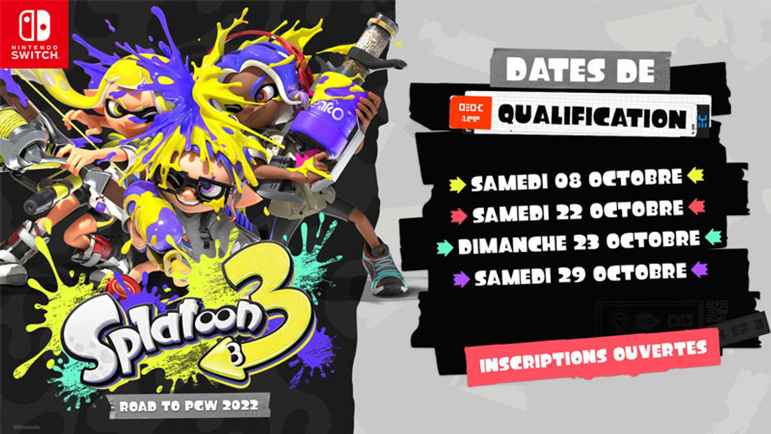 Splatoon 3 Road to PGW, dates des qualifications et comment s'inscrire au tournoi ?