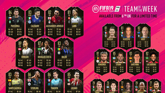 L'équipe de la semaine 11 pour FUT