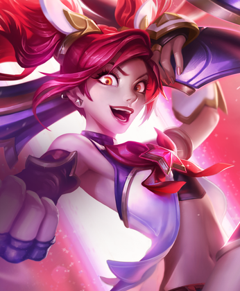 Compo Gardienne des étoiles vertical avec Jinx au Set 15 de TFT