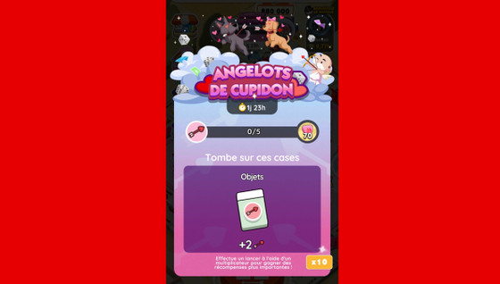 Angelots de Cupidon Monopoly GO, paliers, récompenses et durée pour l'événement de février 2024