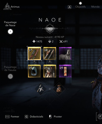 Armes légendaires de Naoe dans Assassin's Creed Shadows : comment les trouver ?