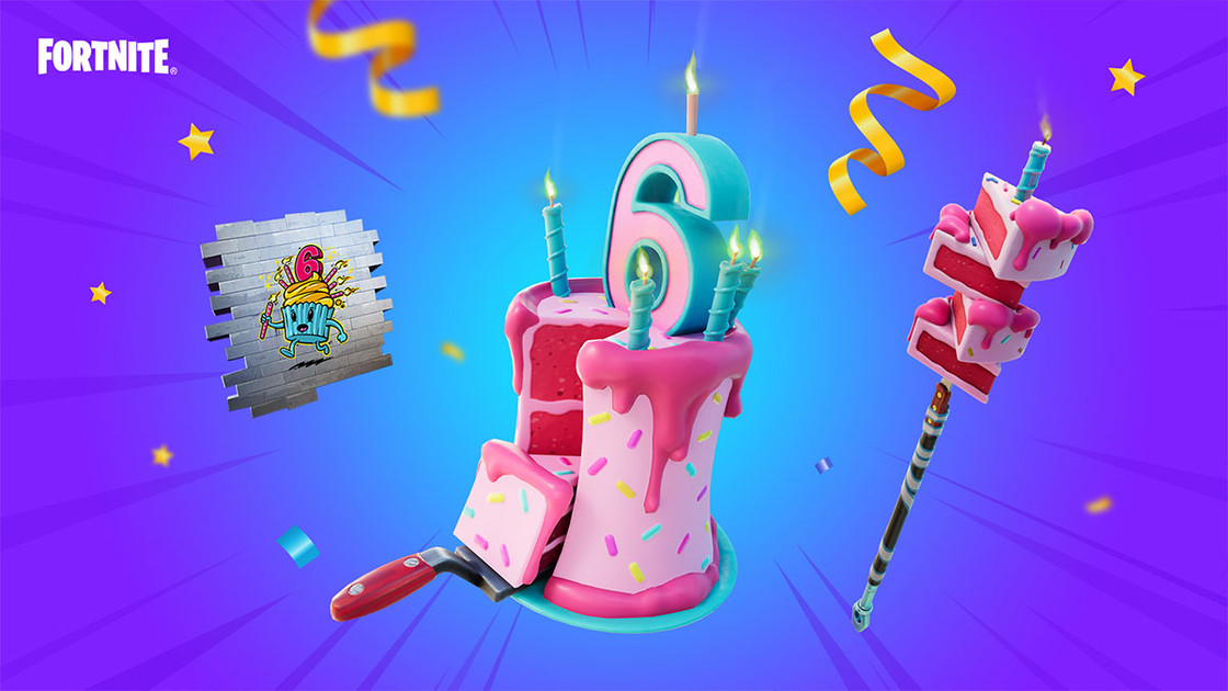 Quete anniversaire Fortnite des 6 ans, liste des défis en saison 4 chapitre 4