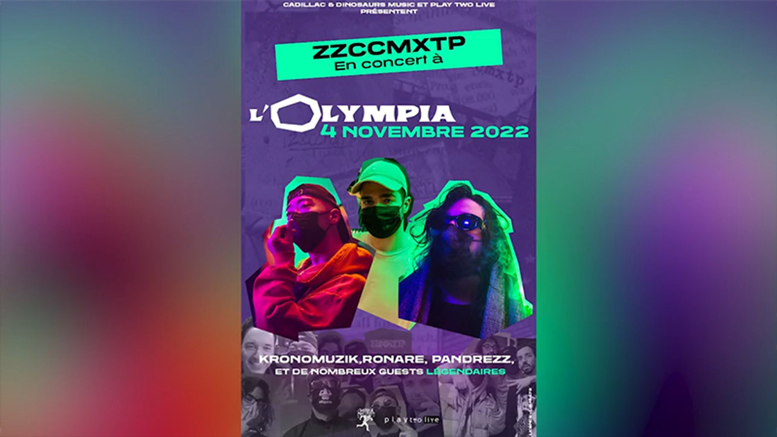 La ZZCCMXTP à l'Olympia, date et billetterie pour le concert de Kronomuzik, Ronare et Pandrezz